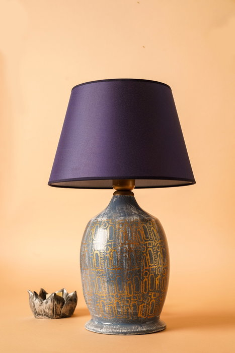 Opviq Lámpara de Mesa YL532 Azul y Dorado Opviq Lámpara de Mesa YL532 Azul y Dorado